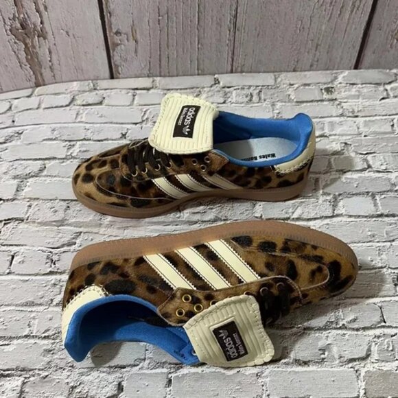 Adidas Samba Wales Bonner Pony Leopard Shoes - Picture 5 of 6